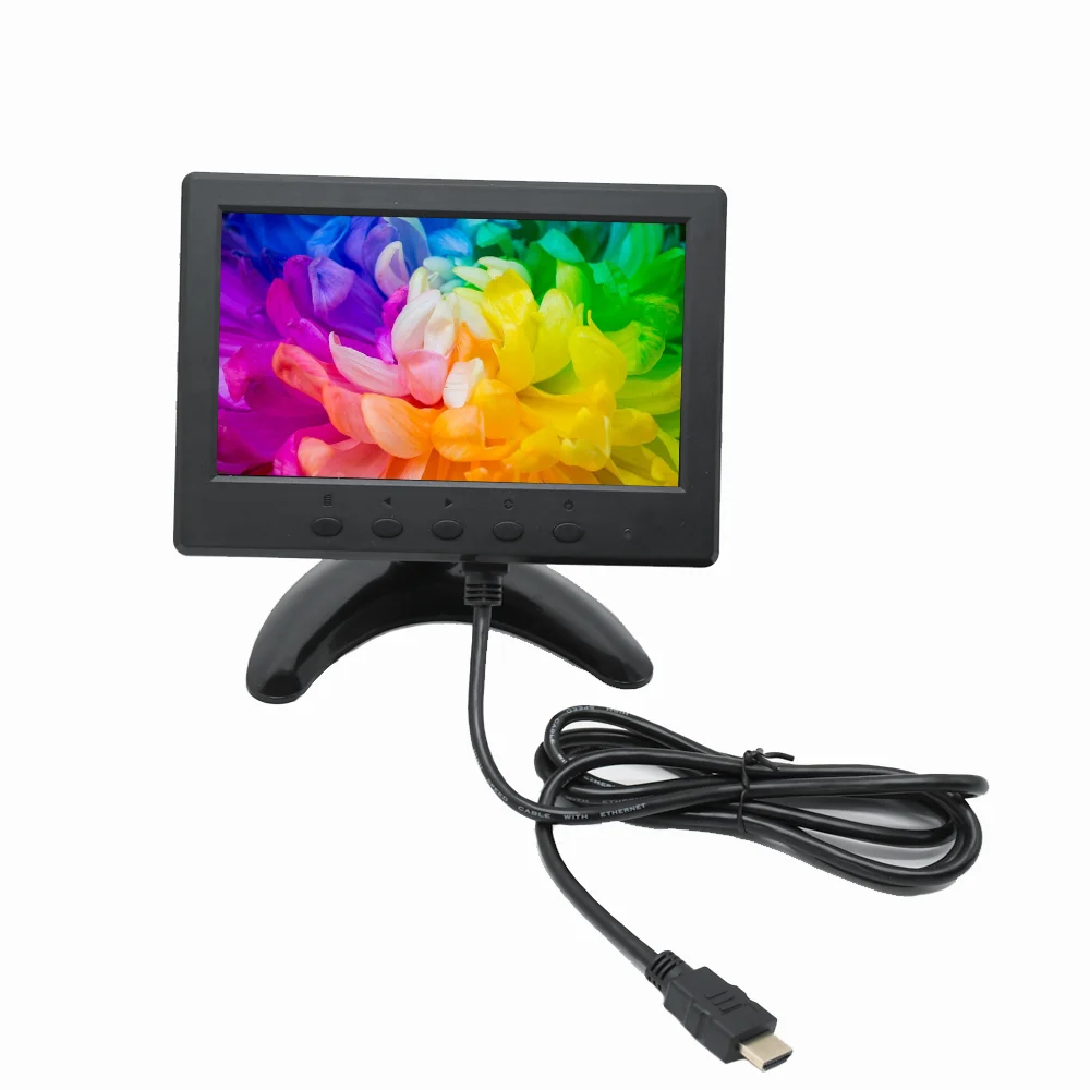 Hot sale Industrial Ips Panel Lcd Led Hdmi Monitors 7 inch 1024*600 Resolution Buint- in Speaker
