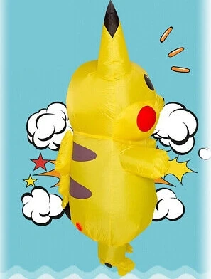 Inflatable Pikachu Costume for Carnival Events - High Quality, Easy-to-Wear Role Play Costume