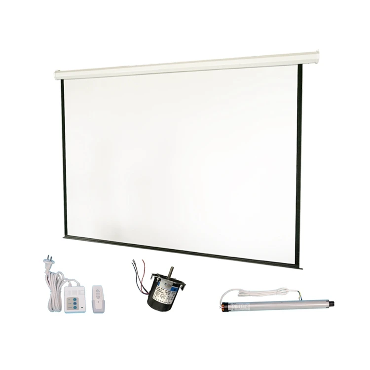 High Quality 120 Inch Matte White Electric Motorized Outdoor Projector Screen