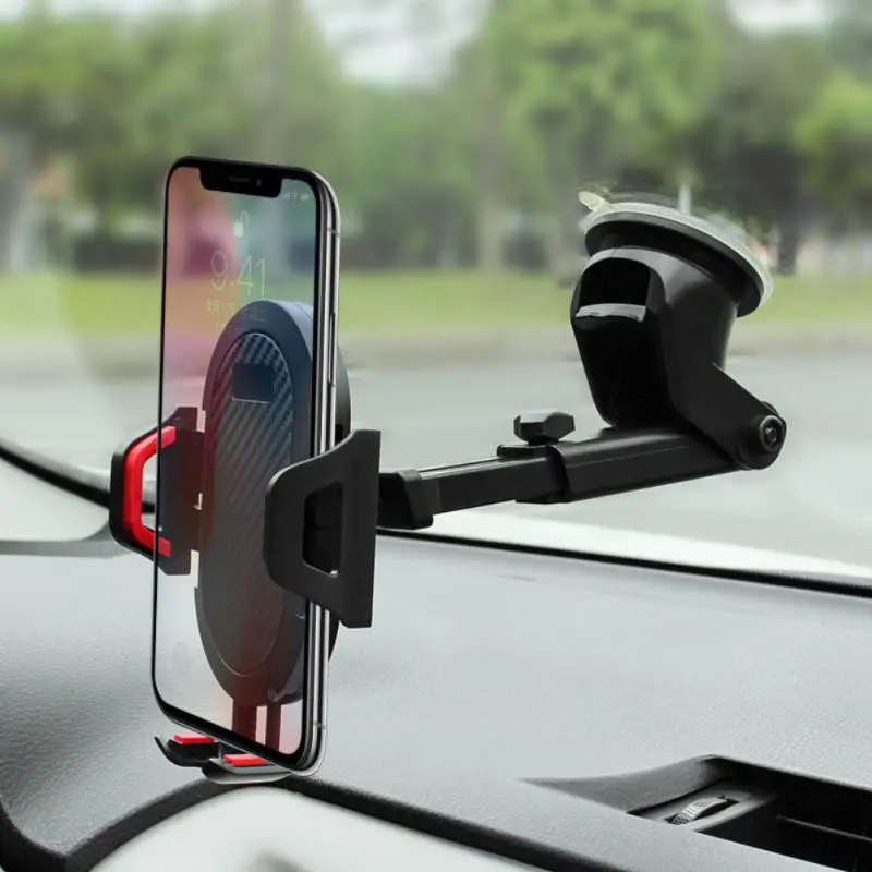 NEW Upgrade Car Phone Holder Windshield Mount Holder 360 Rotate 4-7 inches Suction Cup Car Mobile Phone Holder