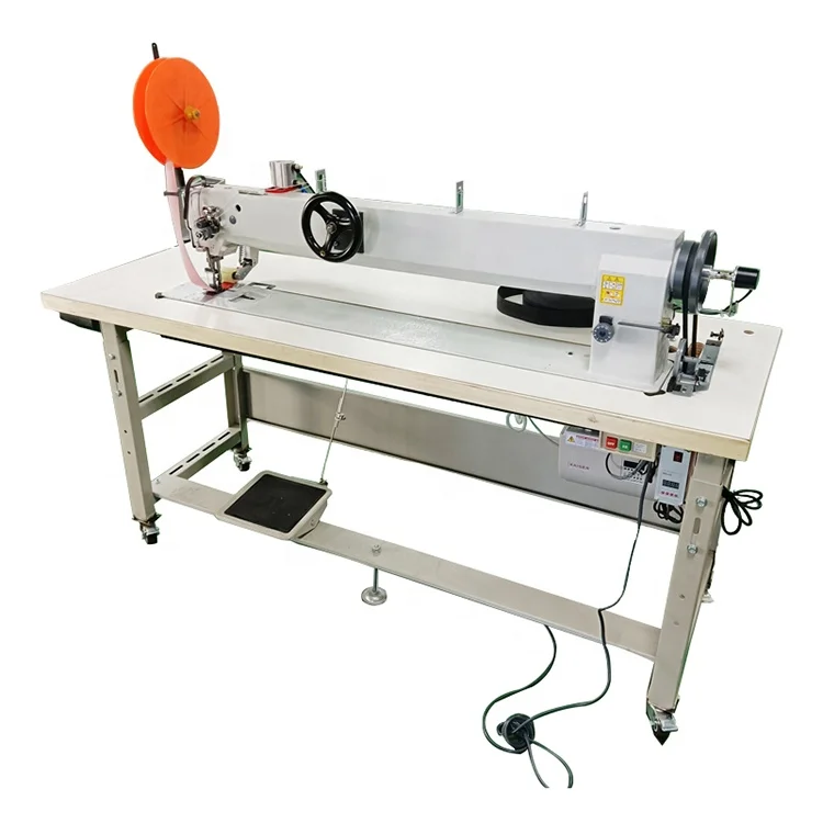 Super long arm 100cm double needles leather upholstery walking foot industrial sewing machine