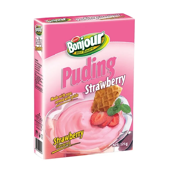 
Bonjour Best Quality Pudding Powder / Vanillin, Strawberry, Cacao, Banana Pudding Powder 