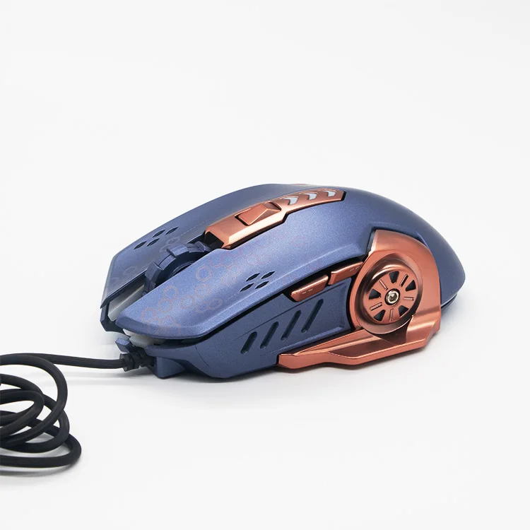 
AIWO 2021 New Design Multi-key Designed Game Mouse Adjustable Dpi Color Breath Light Backlit RGB Mouse 