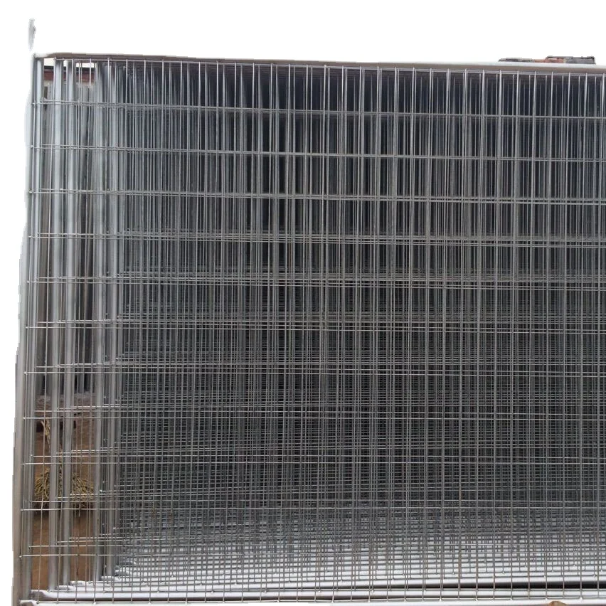 Used Removable Plastic Coated Metal Fencing / Temporary Fencing Stands Concrete