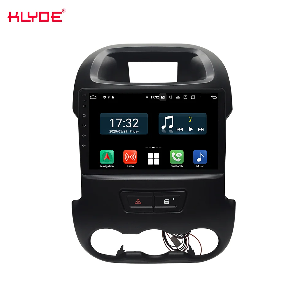 KLYDE KD-1874 Android 10 Car DVD Player Car Video GPS PX5 4g+64g 8 core 9 inch split touch screen for FORD Ranger 2011-2014