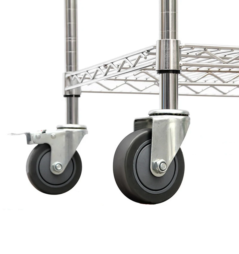 4 four tier small narrow stacking shelf wire cube pantry kitchen industrial bathroom metal rack shelving