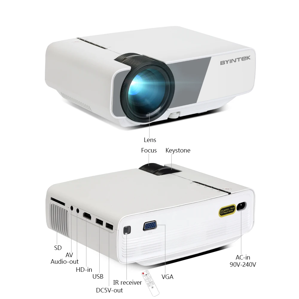 
BYINTEK K1 update Best selling Mini Led Projector For Home Theater 