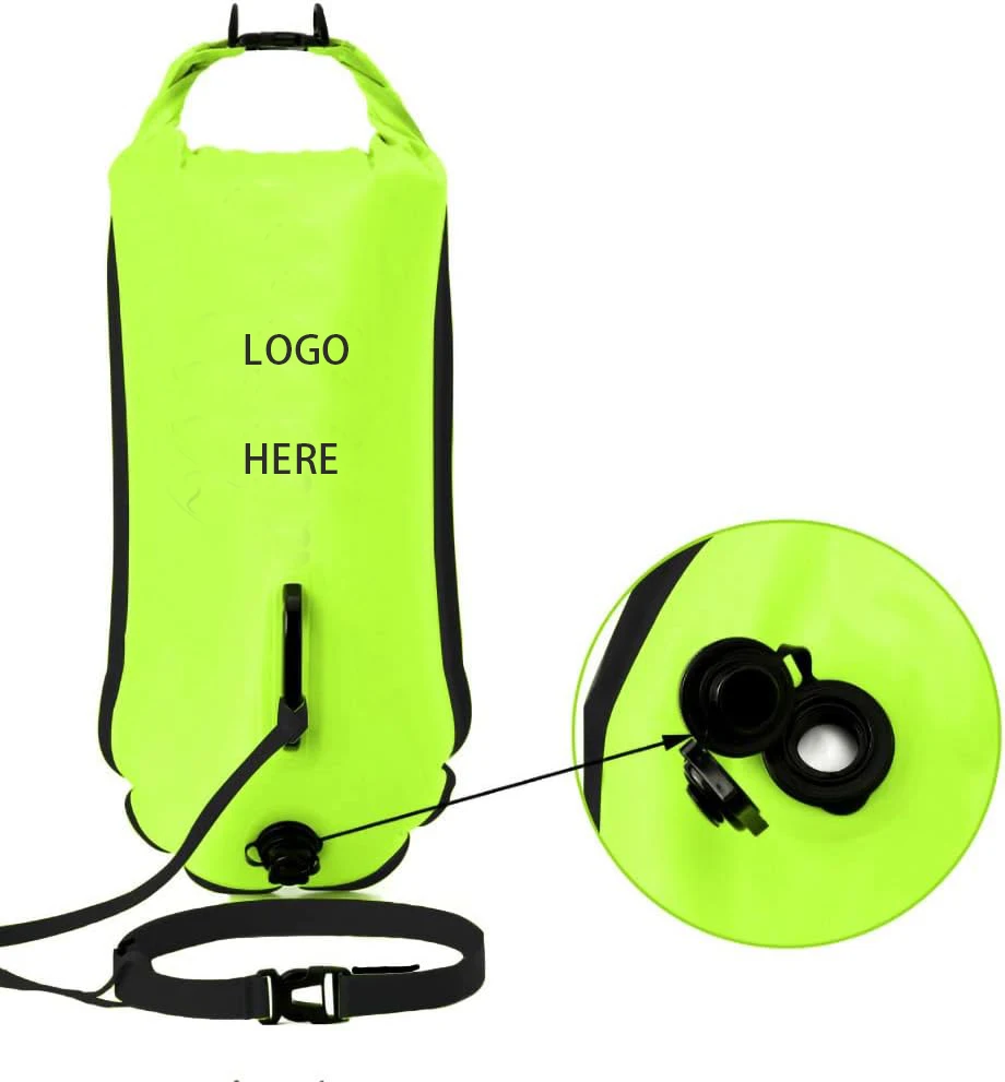 High visibility Swim Buoy Dry Bag 28L For Open Water Use