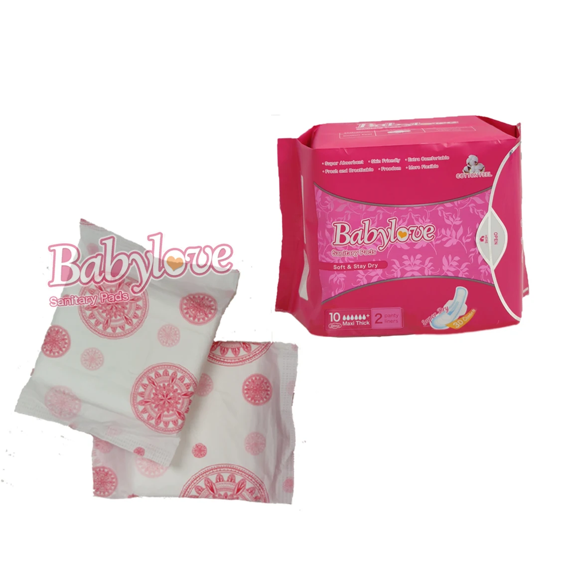 Dry Pe Mesh Customization Sanitary Napkin Pad For Women Menstrual, Soft Wholesale Reusable Bamboo Charcoal Sanitary Napkin