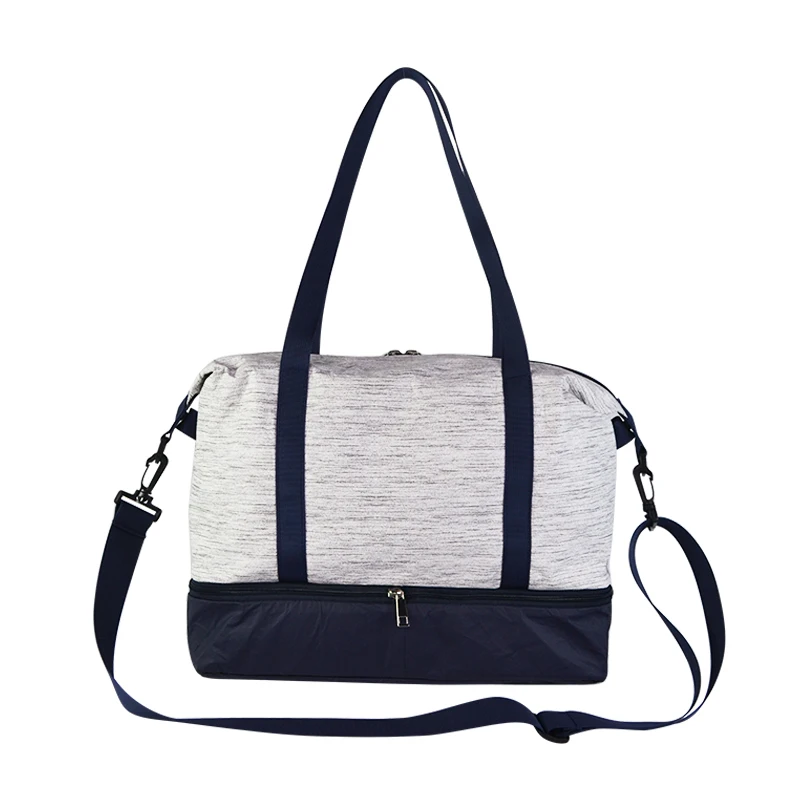 Foldable Travel Duffel Bag Water & Tear Resistant Deep Blue Overnight Weekend Bag