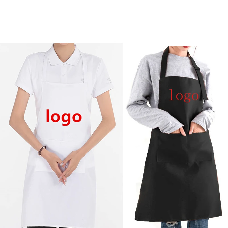 chef apron custom logo Waterproof Restaurants sublimation 100% polyester with adjustable strap customizable aprons for men