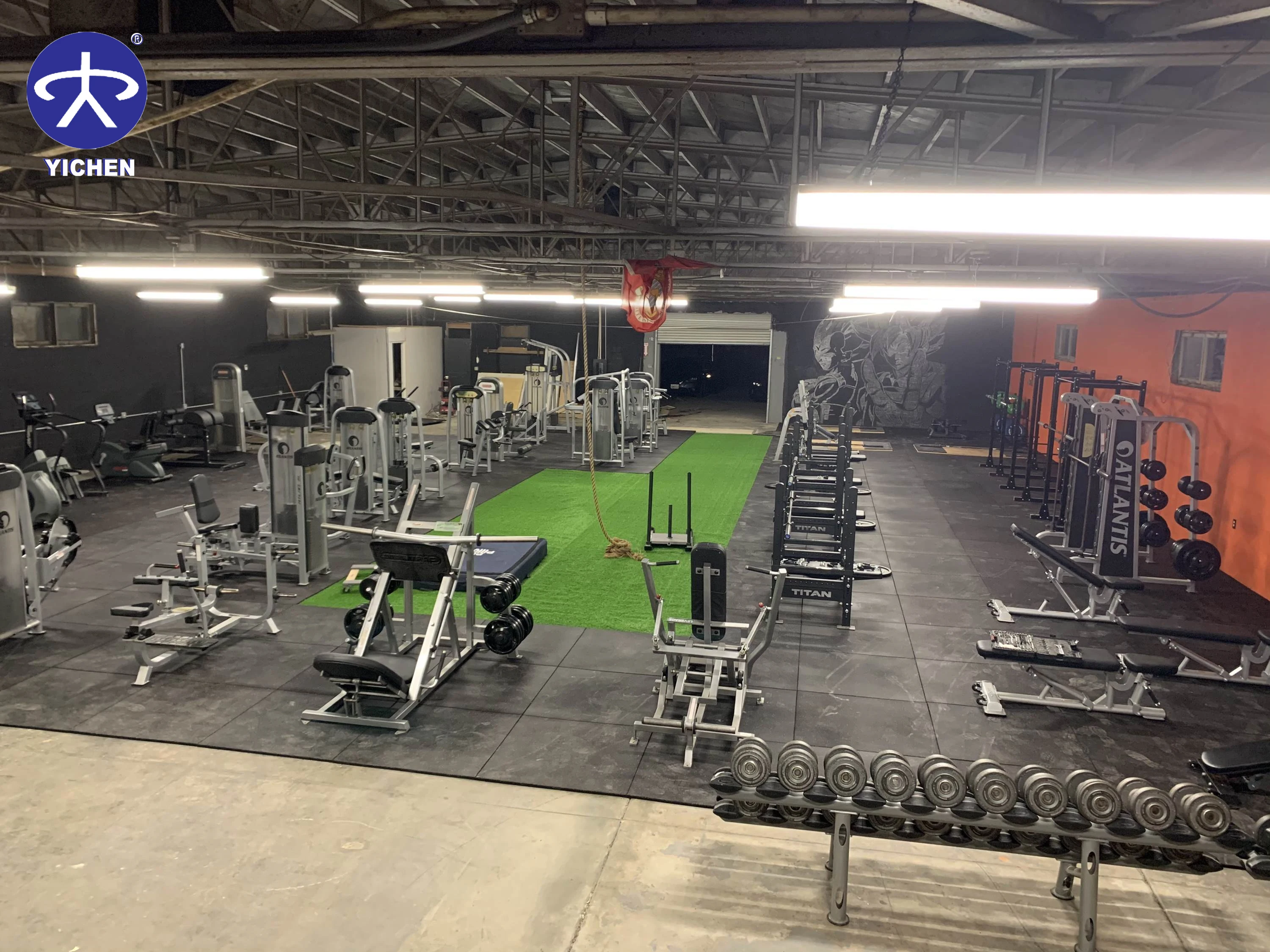 Durable longer using life non-toxic 15 mm thickness EPDM Colored gym floor rubber mat