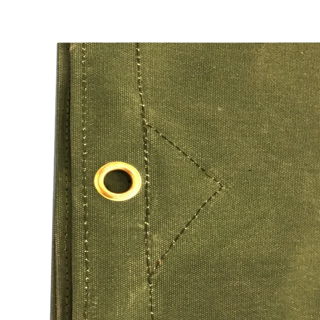 waterproof canvas fabric wax coated canvas tarpaulin