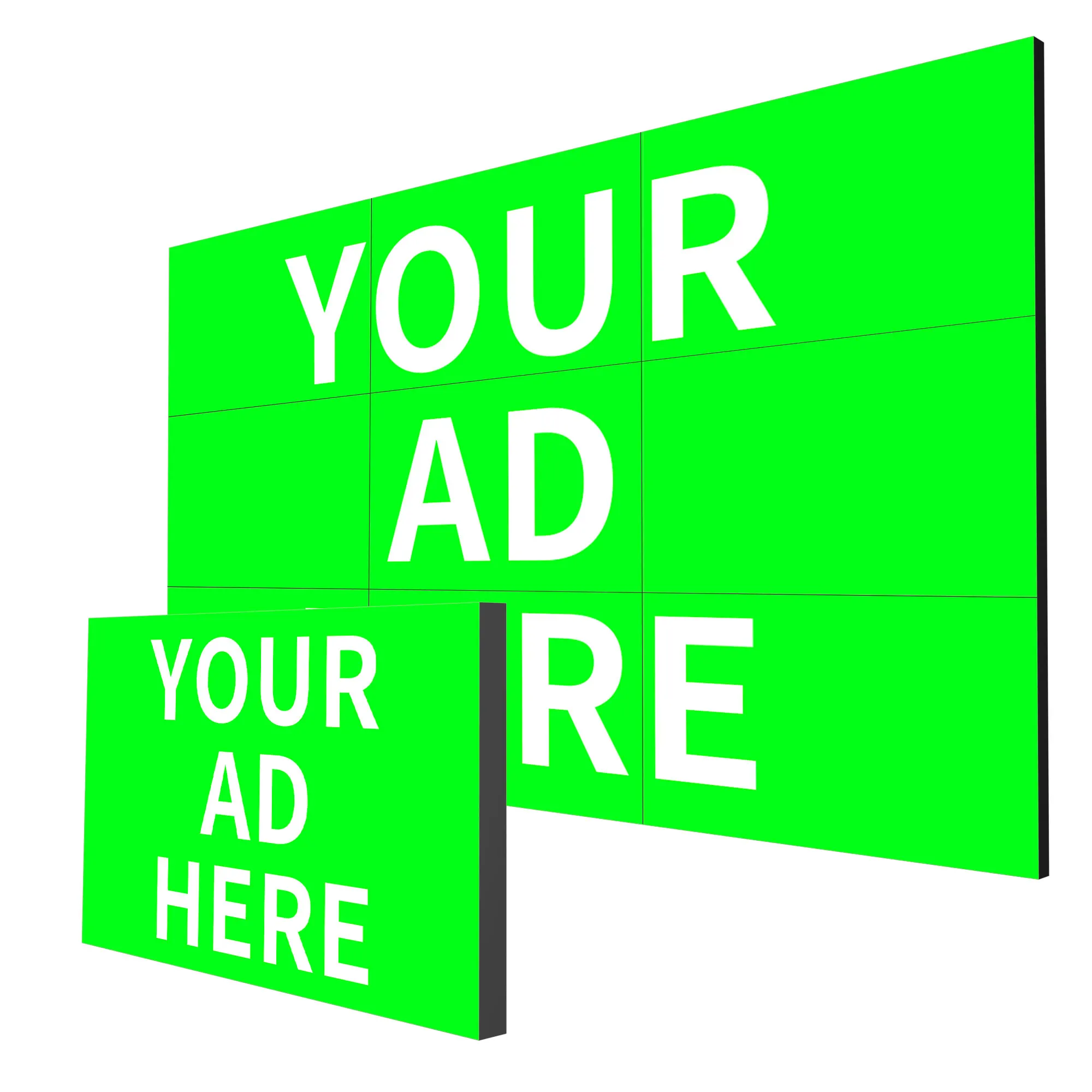 factory price!! dahua digital signage 49 inch 3.5mm LCD tablet digital signage  2 * 3 = 6 screen for big video wall HD