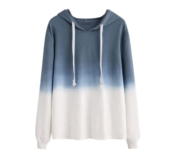 Aselnn Women Sweatshirts Pullover Cewneck Warm Tops Ariana Grande Sweatshirt Tie dyeing Gradient Hoodie Jumper