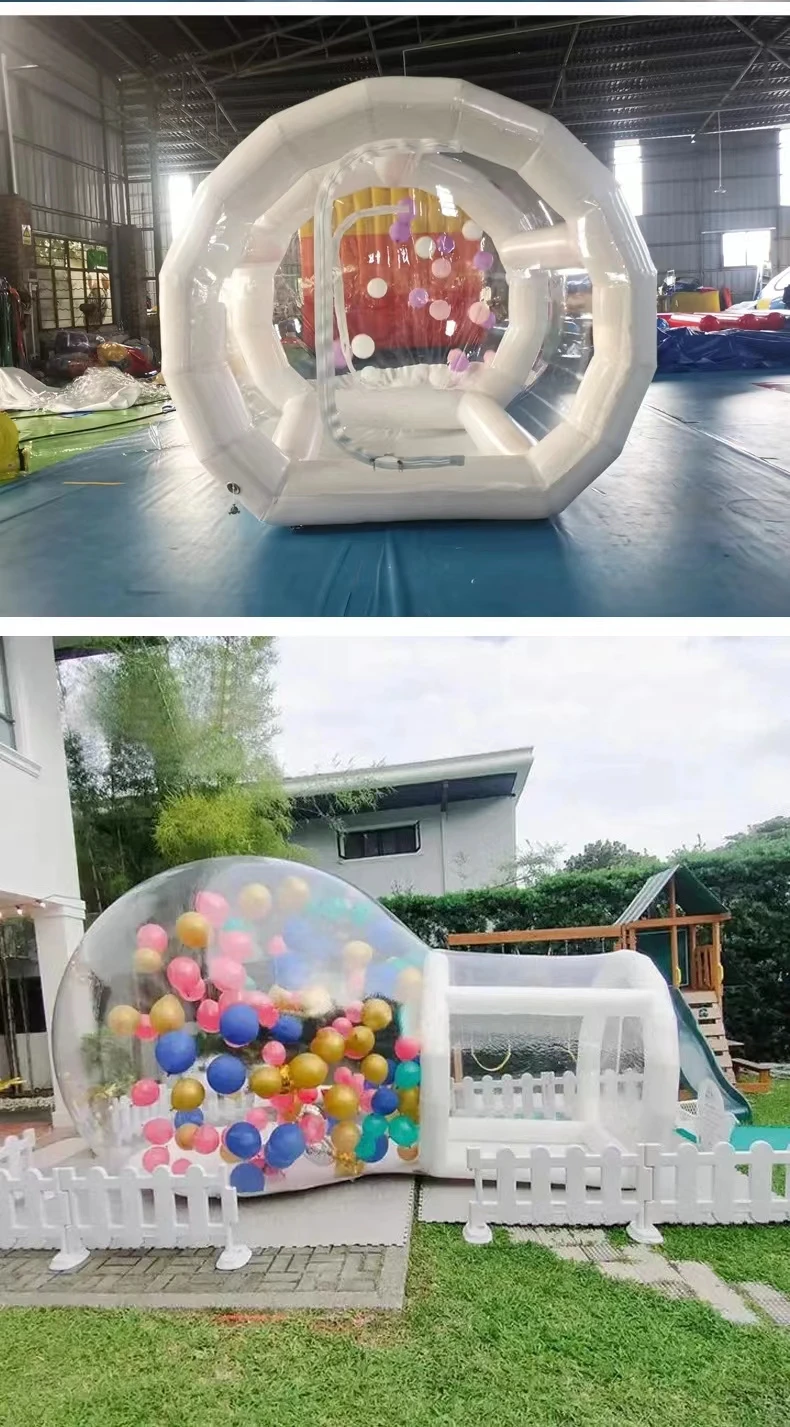 Inflatable Bubble Tent House Transparent Igloo Dome Tent PVC Globe Clear Balloon House for Outdoor Camping Wedding Party
