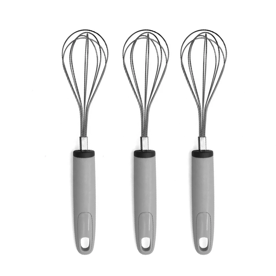 High Quality Kitchen Supplies Baking And Pastry Tools Stainless Steel Handle Egg Mixer Egg Beater With Wholesale Price