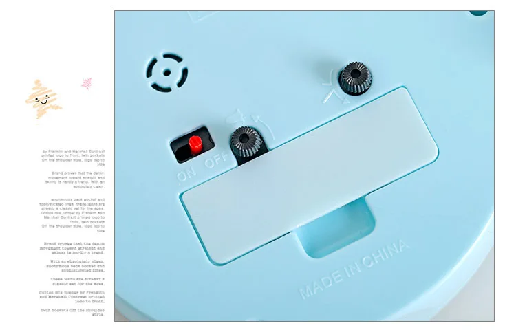 Smart lucky camera ABS desk clock