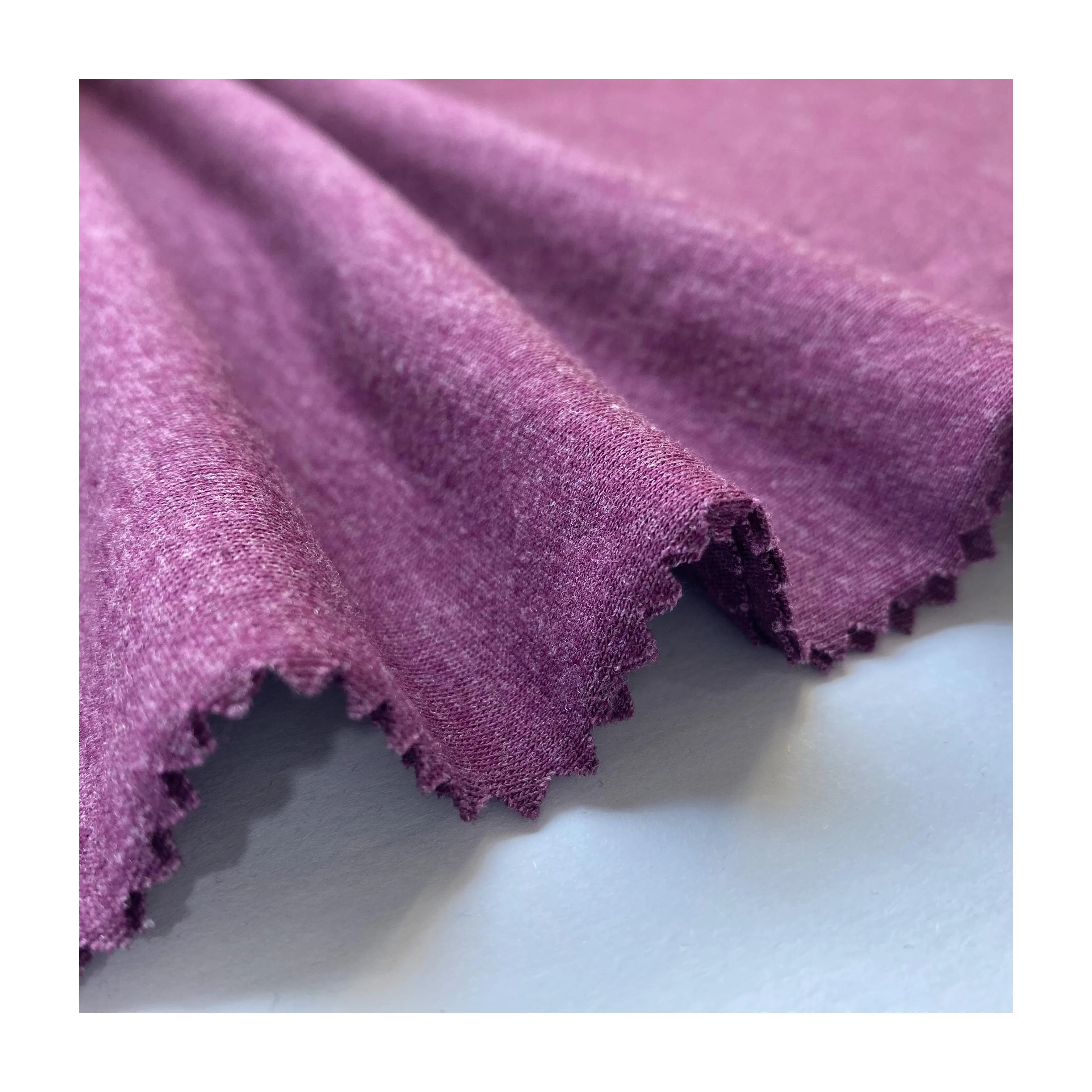 Daily Casual Wear Sports Shirt Eco-friendly 40 Recycled Polyester 60 Cotton CVC Knit Single Jersey Fabric