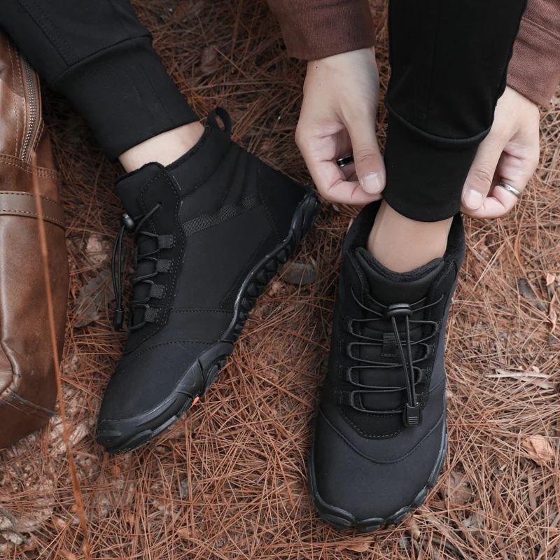 Outdoor Wear Resistant Waterproof Minimalist Hiking Shoes Breathable Winter Barefoot Boot