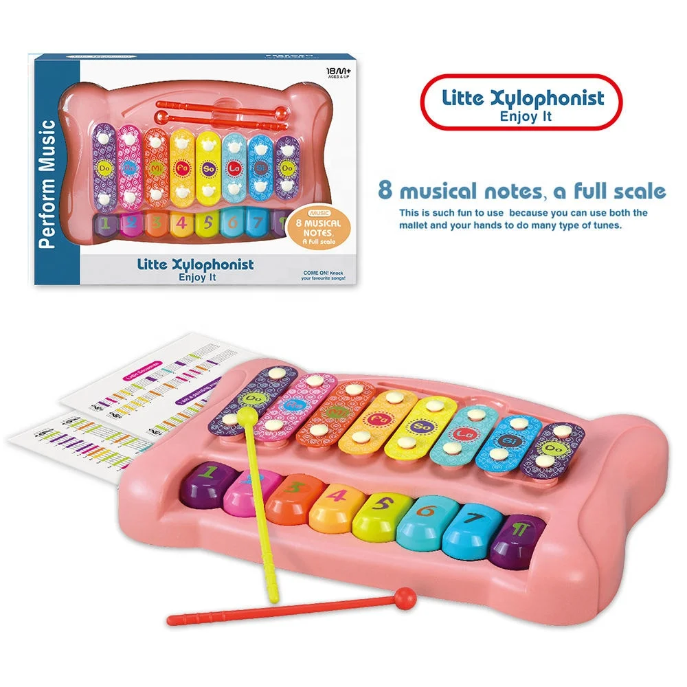 New arrival musical instrument plastic piano xylophone toy for kids