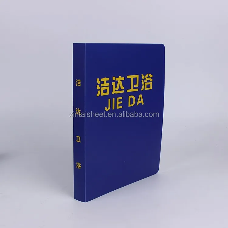 Cheap price custom A4 PP 4 ring binder plastic file folder