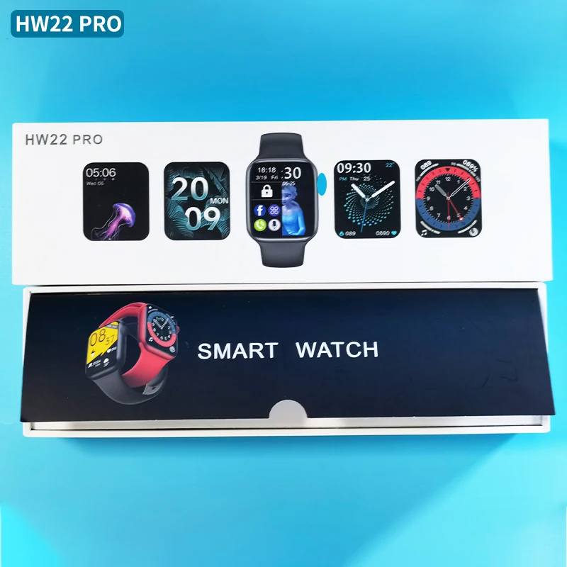 Hw22pro Smart Watch 1.75 Inch Screen Warless Charger Rotate Button Iwo Reloj Hw22 Hw 22 Pro Series 7 6 Smartwatch
