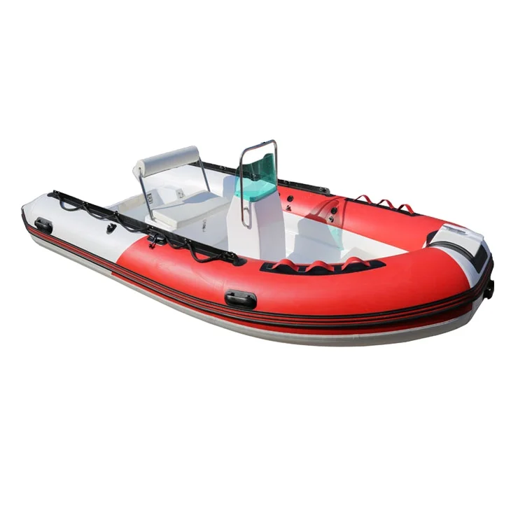 china wholesale cheap hypalon material rigid fiberglass hull inflatable fishing cabin rib boat