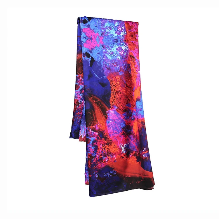 Fashion Designer Brand Custom Silk Scarf for Women Nature 100% Silk Scarf