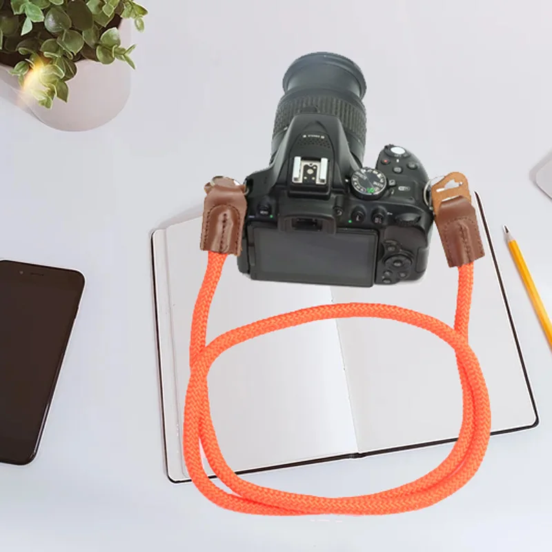 Наплечный ремень для наружной портативной камеры SLR из нейлона и воловьей кожи под заказ от производителя