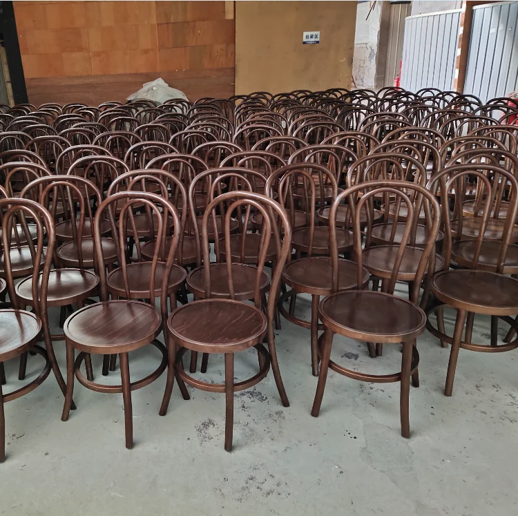 China Wholesale Manufacturers Wooden Stacking Fruitwood Restaurant Bentwood Thonet Dining Chairs For Hiring