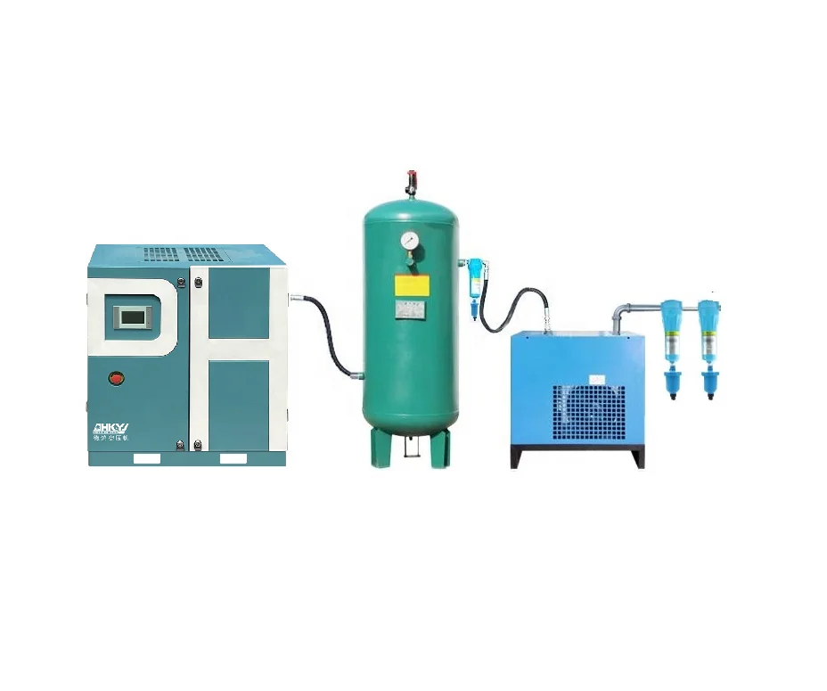 screw compressor all in one 7.5kw/10hp/8bar 220v/440v Industrial Air Compressors Tank Screw Air-compressors