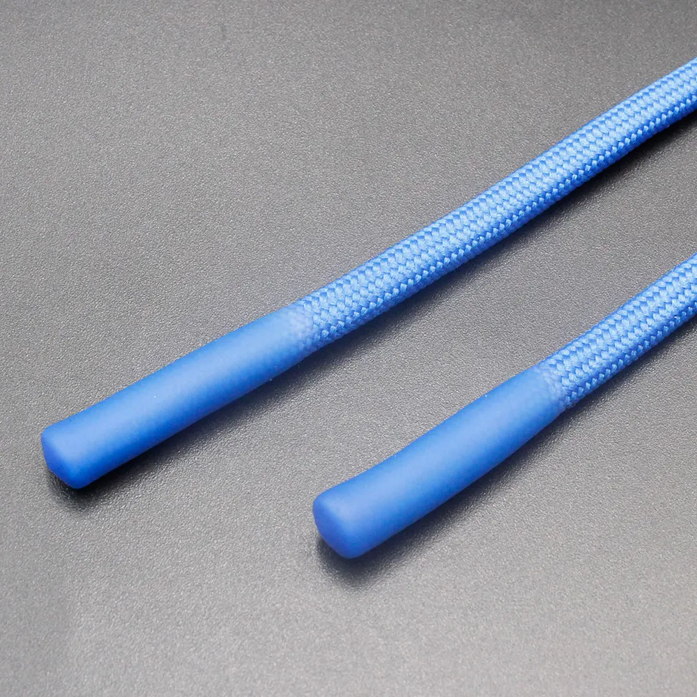 Printed Silicone Dipped Rope Drawcord For Clothing With Silicone Tips