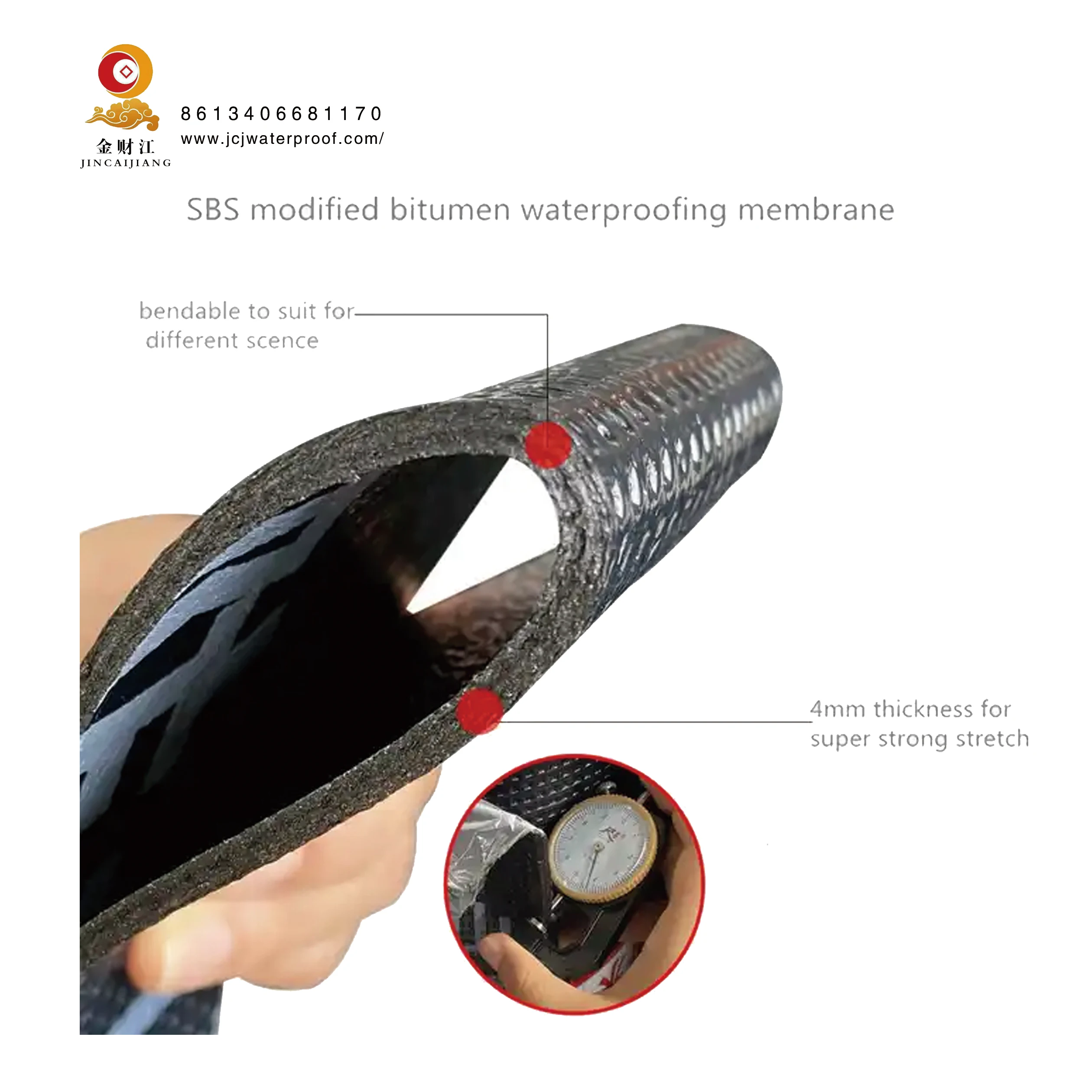 2mm 3mm 4mm Torch on applied SBS/APP  Modified Bitumen asphalt  waterproof membrane