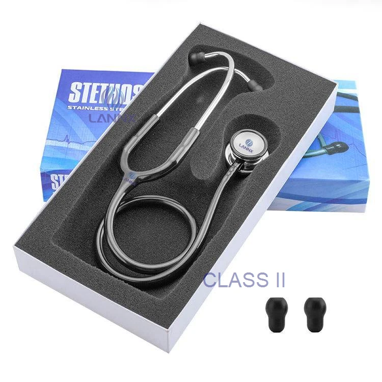 LANNX CLASS II Dual Head customize stethoscope class ii Doctor stethoscopes Professional Stetoscopio Medical use Stethoscope