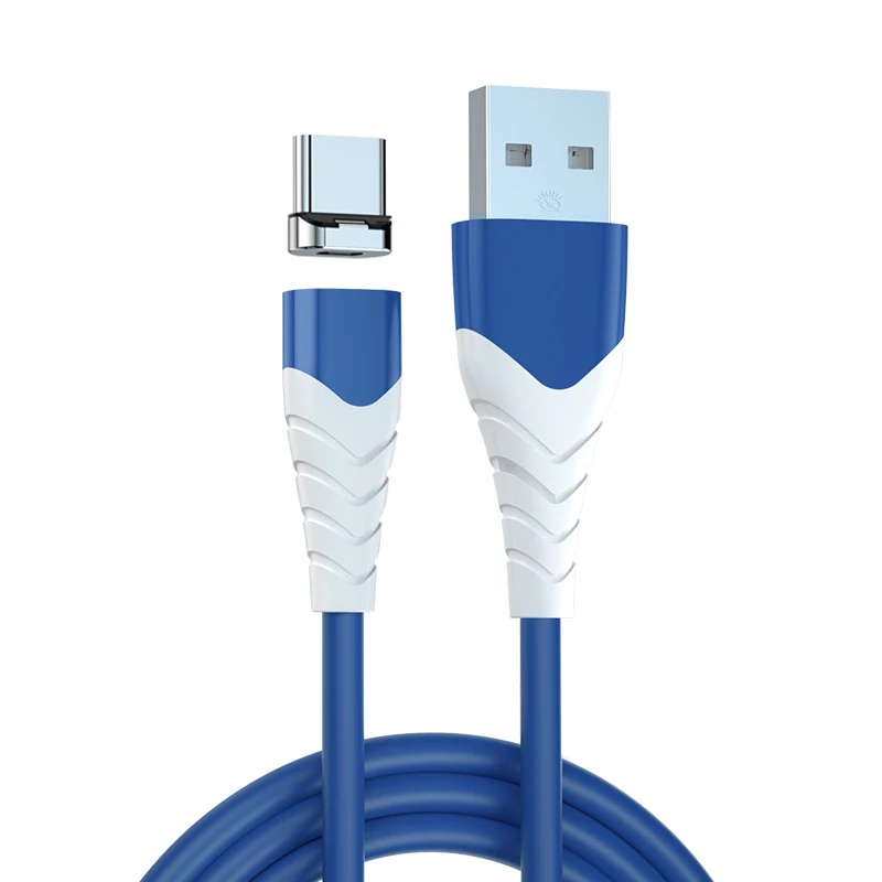 Schitec 3,3 фута 1 м Быстрая Зарядка телефона ПВХ магнитный USB-кабель 3 в 1 type-C micro usb кабель
