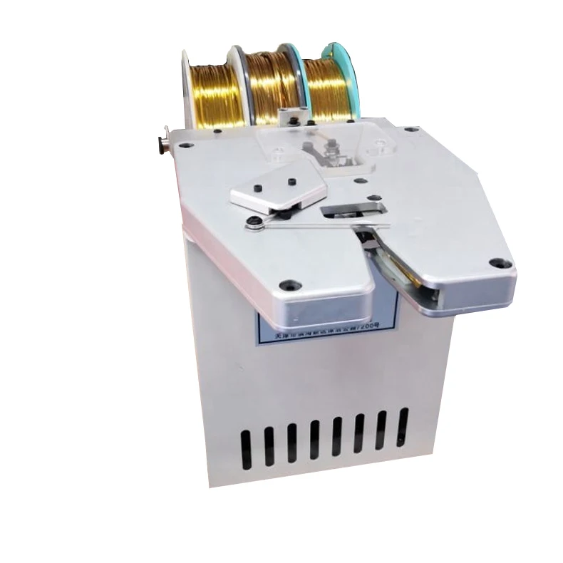 
Confectionery food gold thread tie machine cake bag adjustable automatic PET metallic bread twist tie machine 