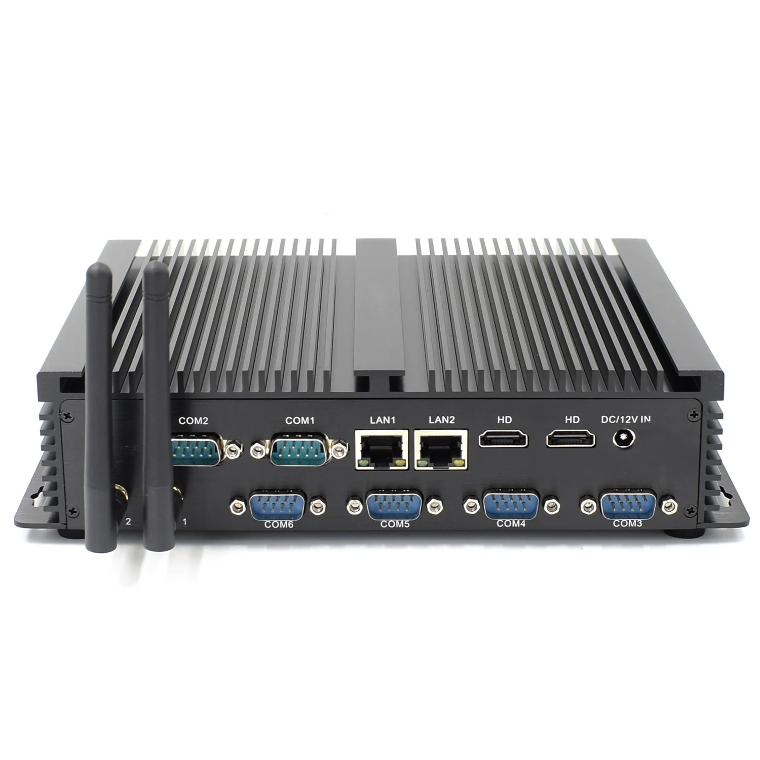 intel nuc dual lan fanless mini pc industrial celeron with rs232 serial ports pcie wifi slot 3g 4g modem 2955u