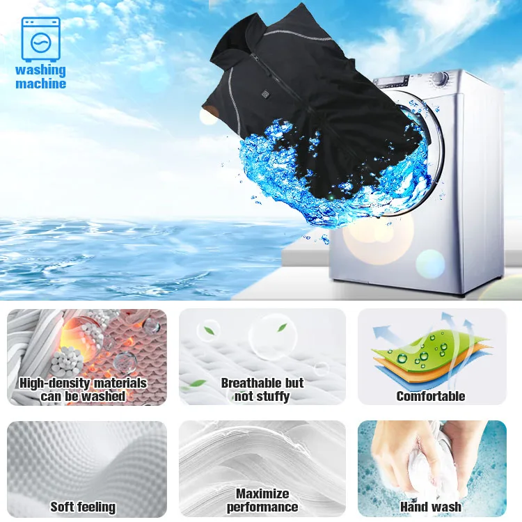 Autumn Winter Cotton Vest USB Infrared Electric Heated Outer Fishing Smart Heating