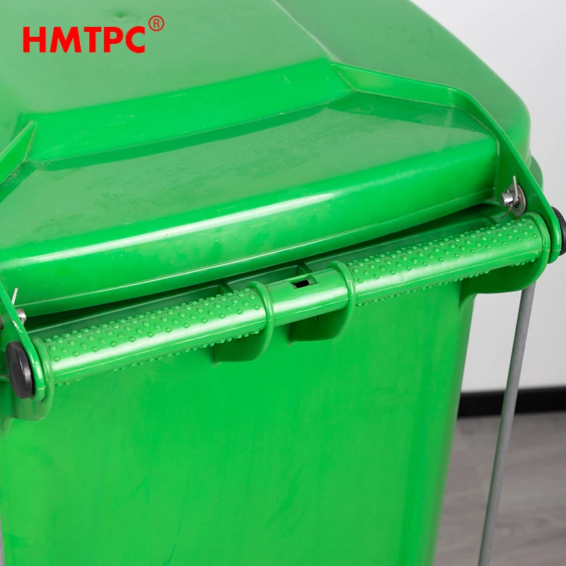 120L High Quality HDPE Outdoor With Big Pedal Easy to Install Bulk Packed Storage Plastic Garbage Container Bin Waste Bin