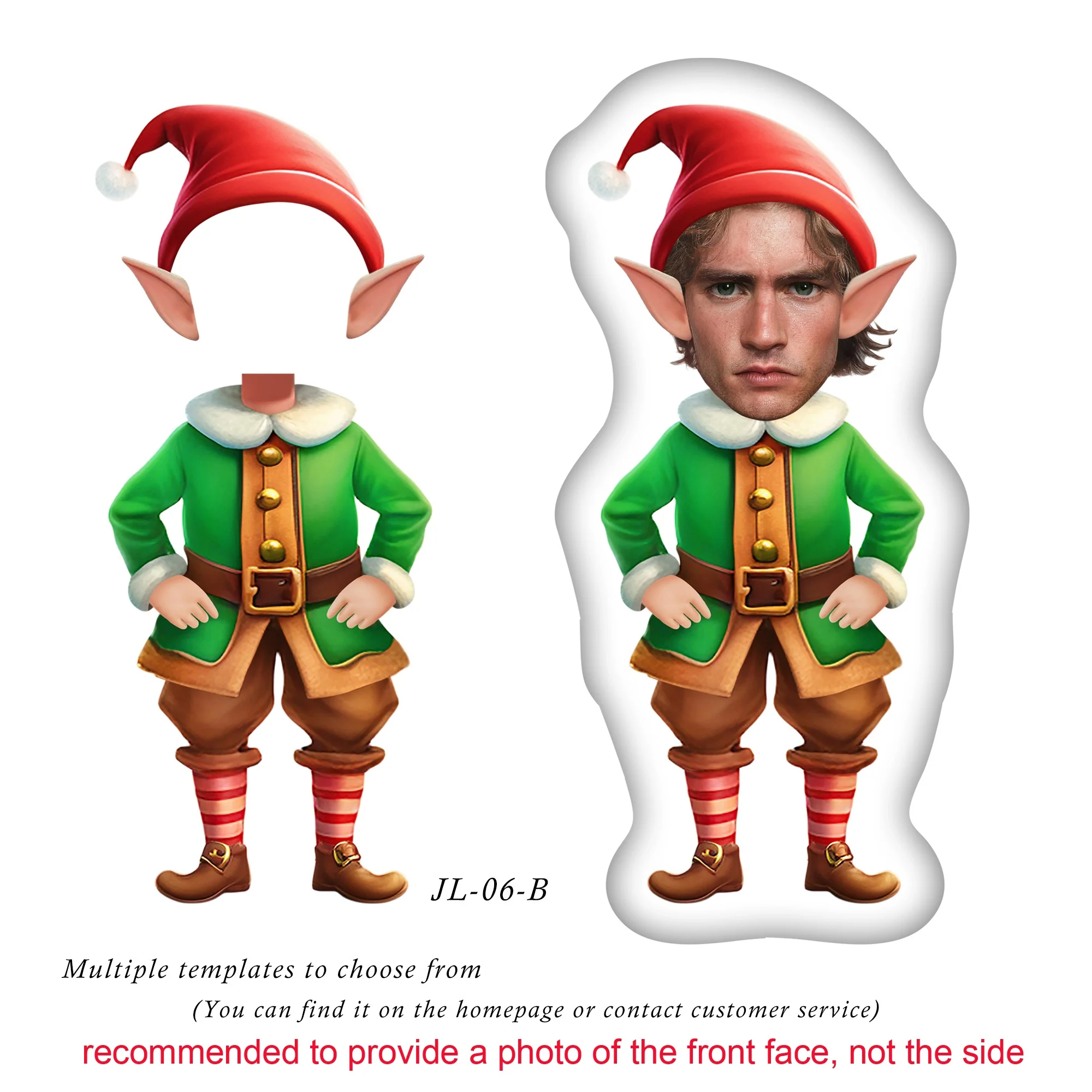 Customized pillow photo Christmas cushion cover pillowcase as a Christmas gift