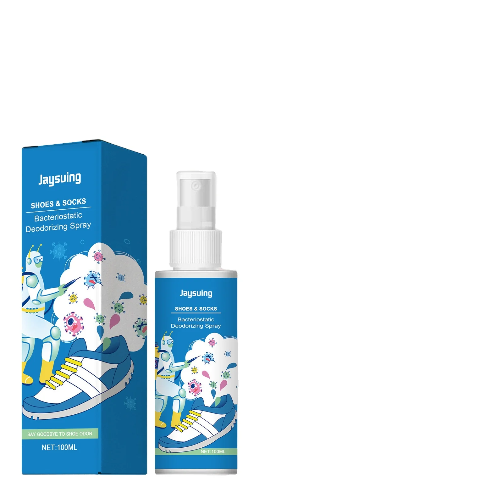 Jaysuing Shoes and Socks Deodorant Spray Sneakers Sneakers Clean odors Dry Keep-alive Shoe cabinet freshener