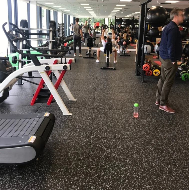 CATY Safety & Environmental Rubber Tiles for GYM with EPDM SBR sparkle