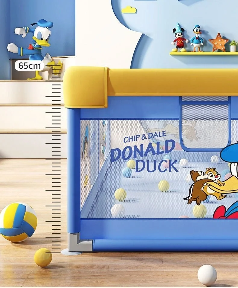 150*180cm Donald Park Children Square Reinforced Safety Fence Mat Play Yard Foldable Fabric Infant Indoor Playpen