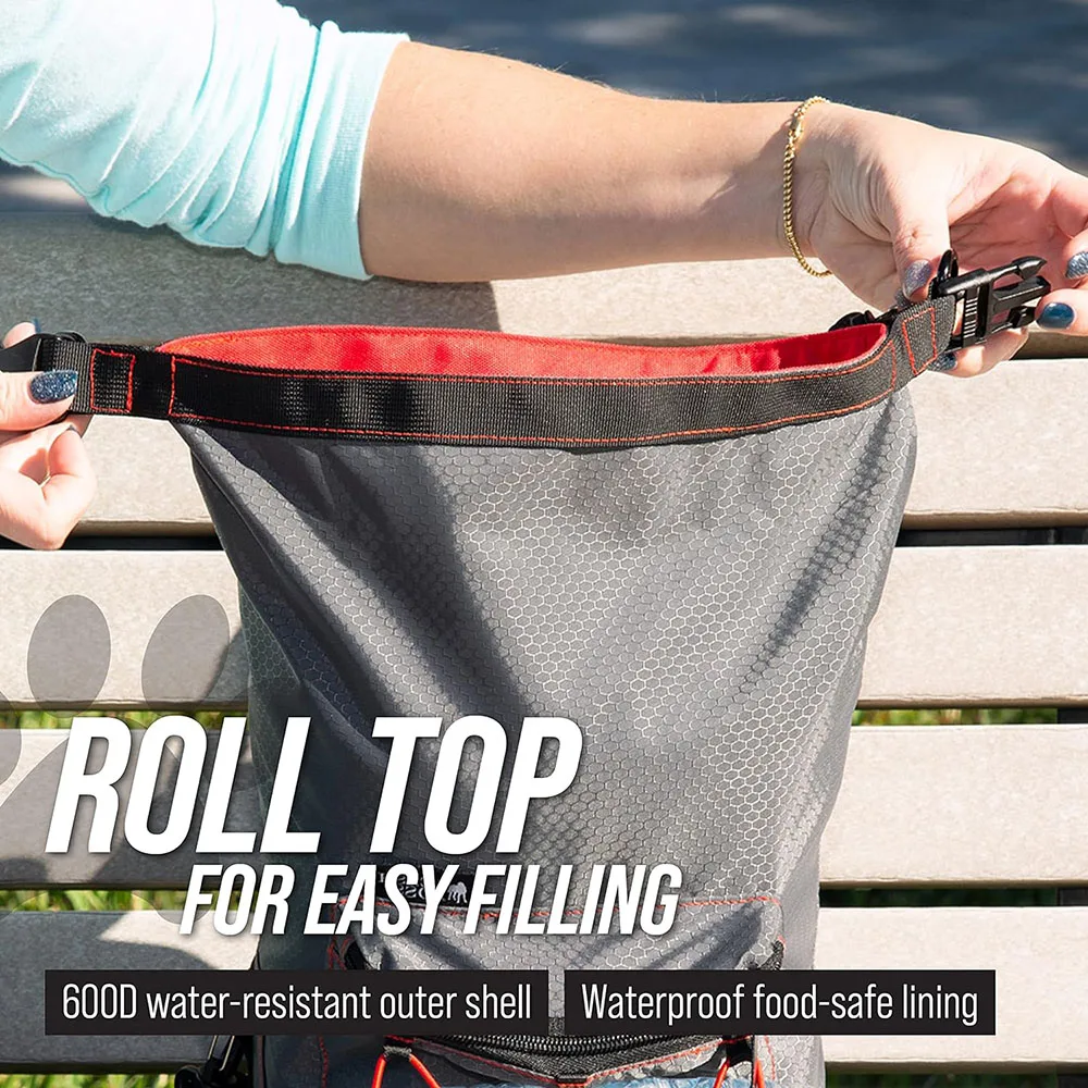 A588 Portable Dog Food Travel Bag Pet Storage Large Capacity Carrier Pet Bin Cat Container Accessories Camping Dog Food Bags