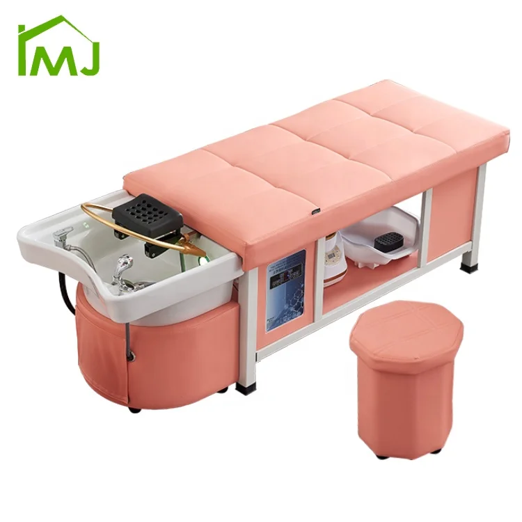 Custom Beauty lay down hair washing salon thai massage table head spa Shampoo Bed