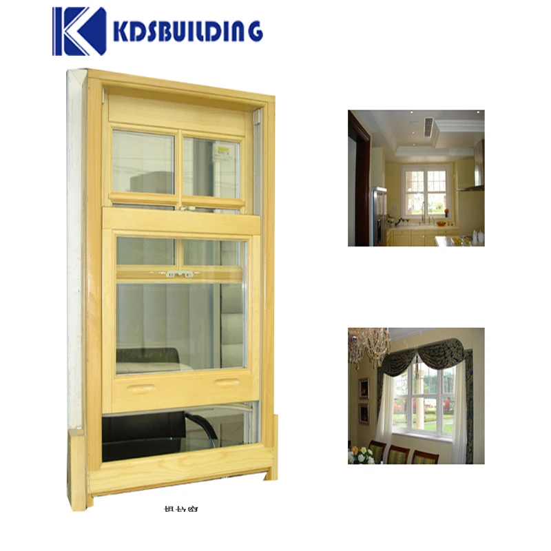 Kdsbuilding Sash Windows Double Wood Single Hung Windows With Double Glazed American style