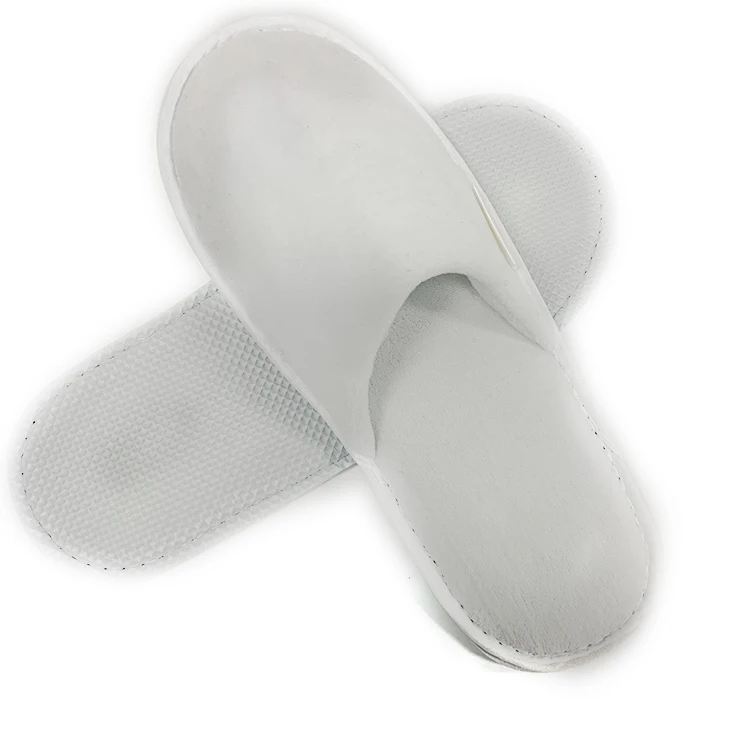 Cheap Factory Price disposable products nonwovens 5 star white hotel slippers (1600182963616)