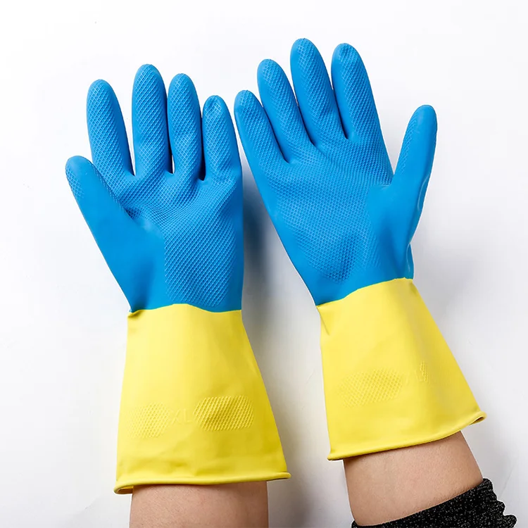  Латексные перчатки с длинными манжетами чистящие Hi Viz химически