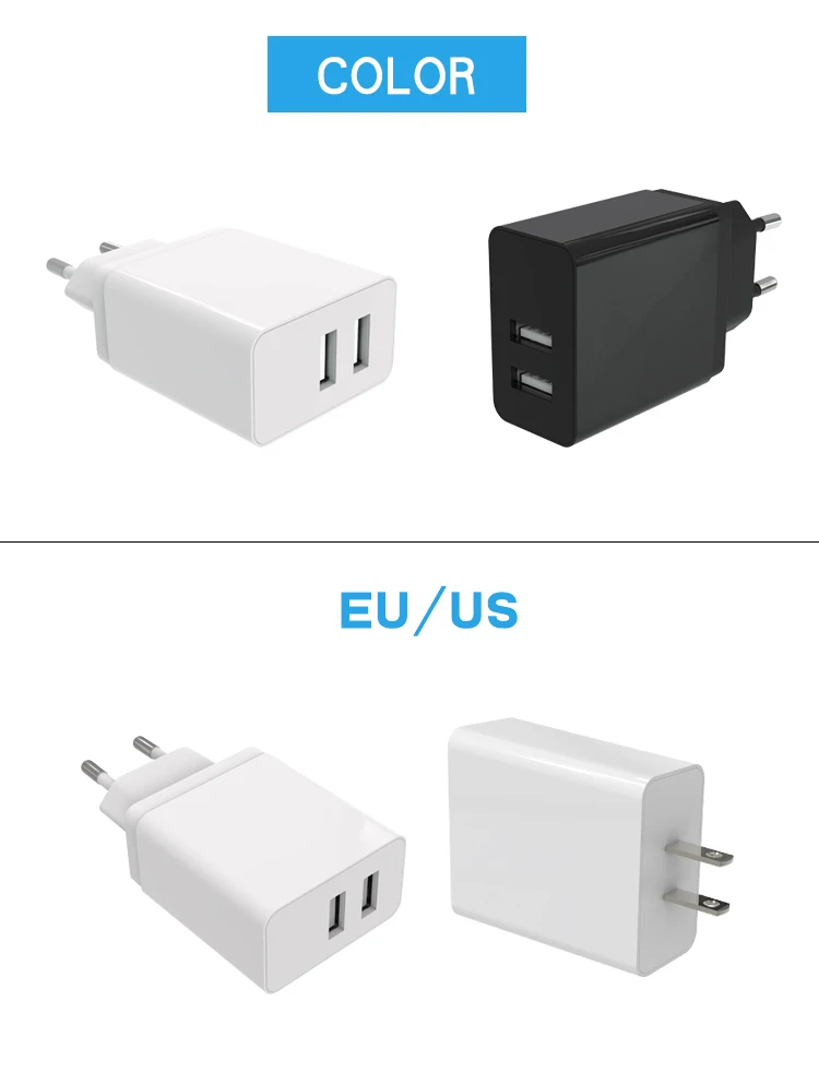  ZONSAN OEM 2 порта USB 3.1A настенное домашнее зарядное устройство адаптеры для мобильных